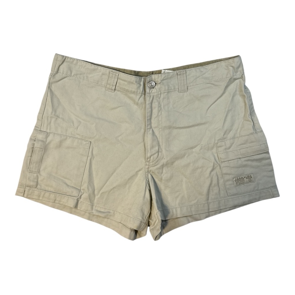 Jordache Womens Cargo Shorts Size 13/14 Khaki Beige Casual Utility Pockets
